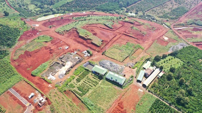 Tại Lâm Đồng, hàng loạt dự án bất động sản phân lô bán nền trái quy định đang gây bức xúc dư luận