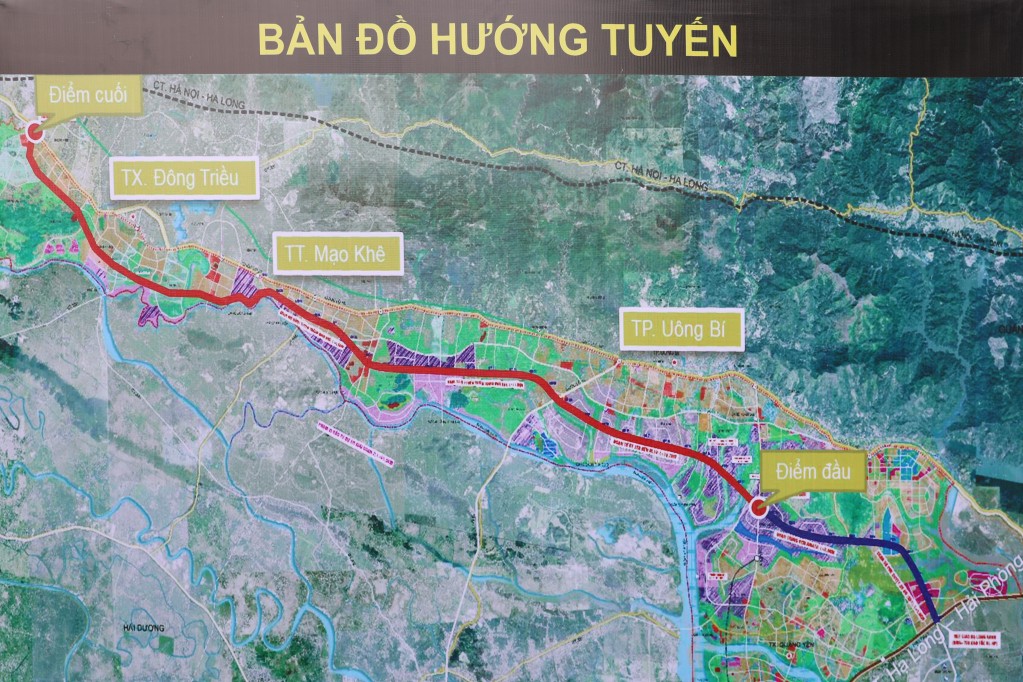 Bản đồ giới tuyến đường ven sông.