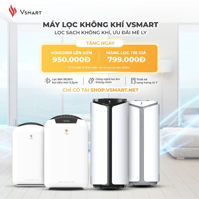 Máy lọc không khí là sản phẩm mới nhất của tập đoàn Vingroup