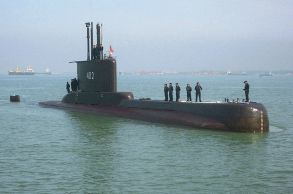 Hình ảnh tàu ngầm KRI Nanggala số hiệu 402 của quân đội Indonesia.