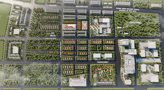 Phối cảnh tổng thể Cam Lâm Central Park