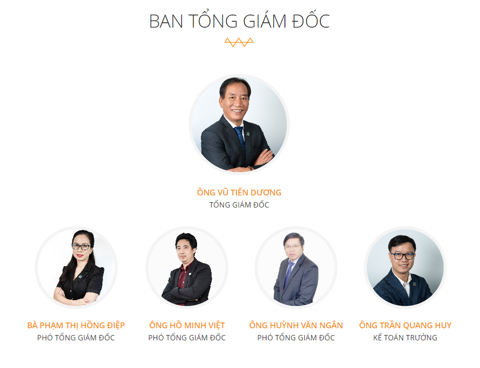 Ban Tổng Giám đốc Tổng Công ty Cổ phần Dịch vụ tổng hợp Dầu khí.