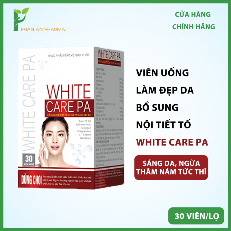 Viên uống White Care PA của Phan An Green chỉ là TPCN nhưng công dụng được quảng cáo như thần dược.