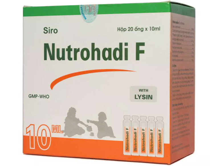Siro uống Siro Nutrohadi F do Công ty Cổ phần Dược Hà Tĩnh sản xuất.
