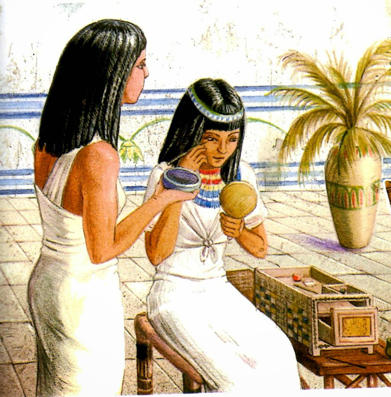 Phụ nữ Ai Cập đã sử dụng son môi từ rất sớm với mục đích làm đẹp.