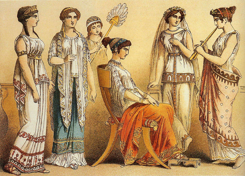 Những người phụ nữ hành nghề 'tô son' tại Roma cổ đại.