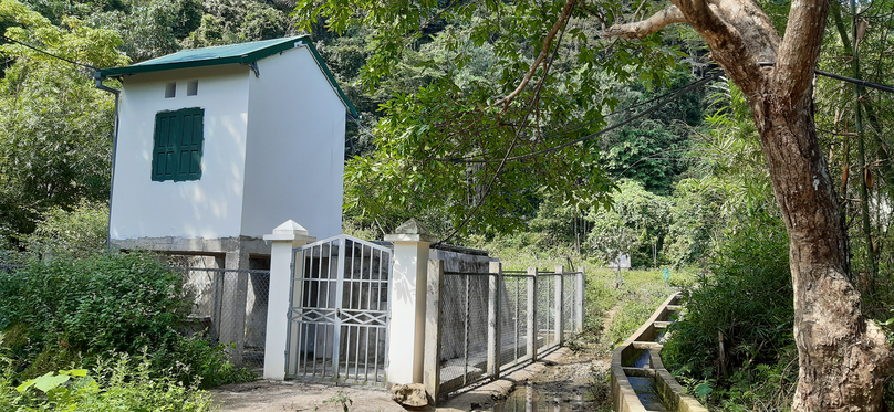 Một hệ thống lọc nằm trong công trình nước sạch vệ sinh môi trường nông thôn tại Cao Bằng đã được đưa vào sử dụng.
