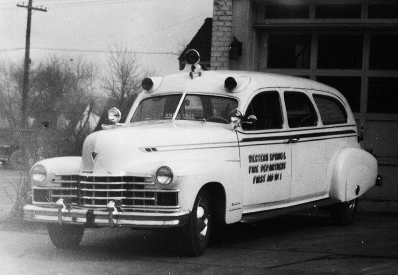 Xe cứu thương của Cadillac sử dụng vào năm 1947.