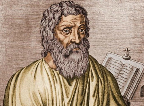 Chân dung Hippocrates, thầy thuốc Hy Lạp được mệnh danh là cha đẻ của y học (460 - 370 trước Công nguyên), là người đầu tiên quan sát và ghi chép lại về các khối u này và đặt tên cho chúng.