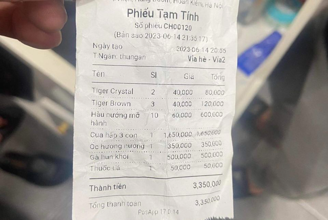 Quán ăn ở phố cổ Hà Nội lên tiếng vụ nam thanh niên phải trả hóa đơn hơn trên trời khi đi ăn cùng bạn gái mới quen và bị bỏ bom