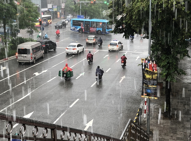 Khu vực Hà Nội có mưa vừa và mưa to, tập trung vào chiều tối và tối. (Ảnh minh họa) 