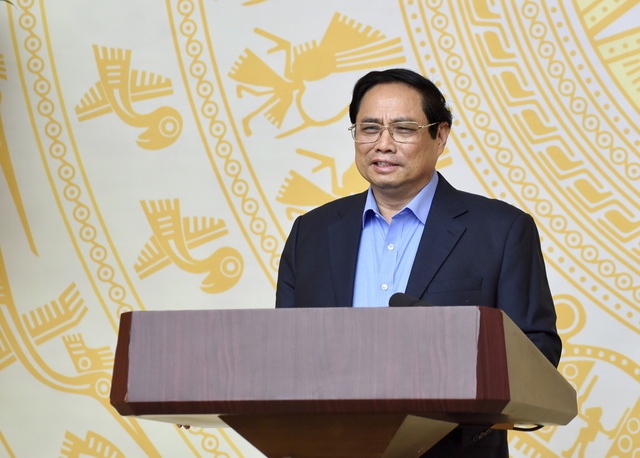 Thủ tướng Phạm Minh Chính phát biểu khai mạc phiên họp thứ hai của Ban Chỉ đạo cải cách hành chính của Chính phủ - Ảnh: VGP/Nhật Bắc. 