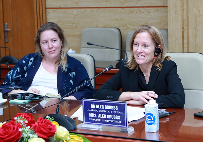 Bà Aler Grubbs – Giám đốc Cơ quan hợp tác phát triển quốc tế (USAID) Hoa Kỳ tại Việt Nam. (Ảnh: Trần Minh) 