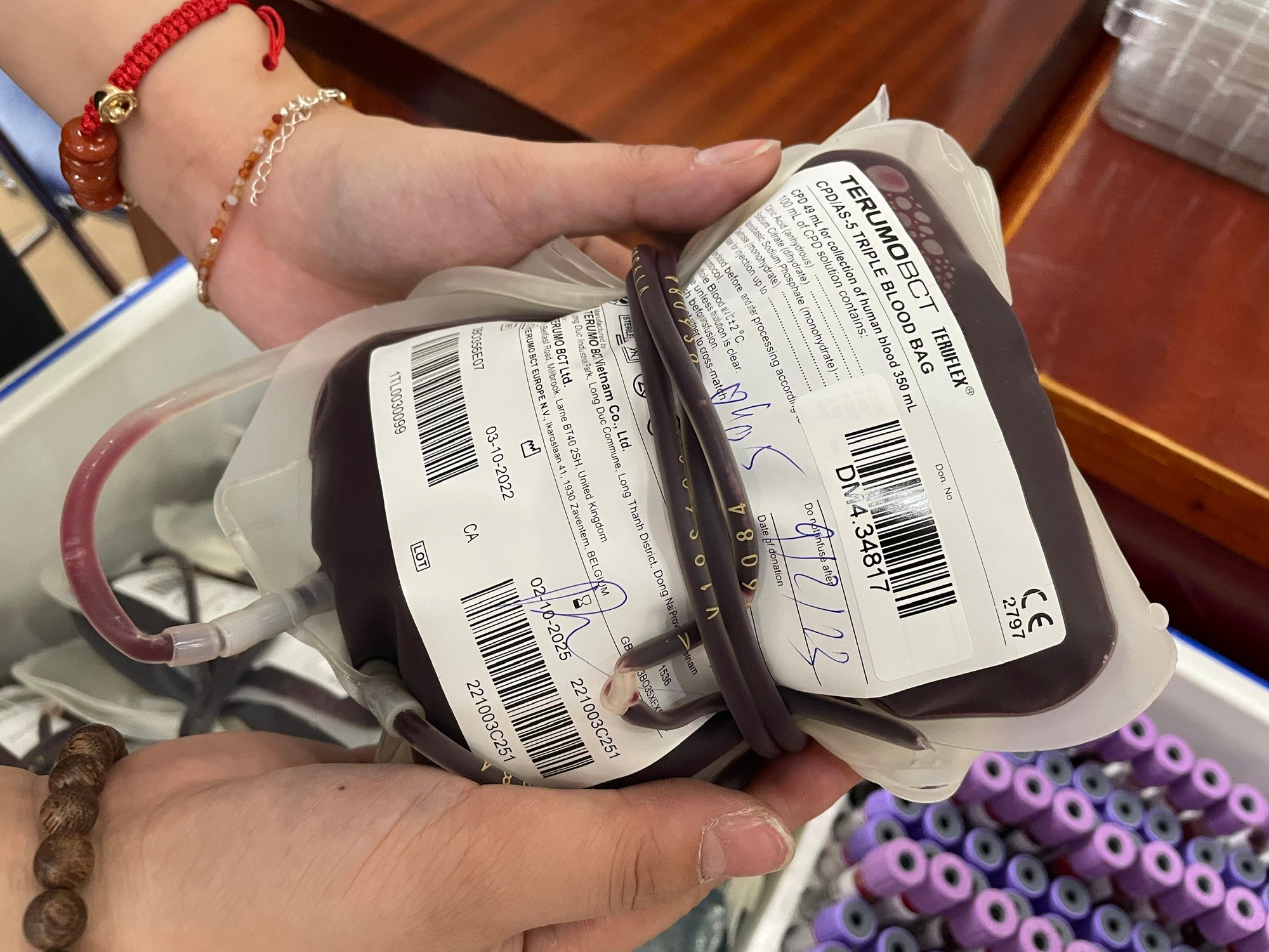  Đơn vị máu thu được từ Ngày hội hiến máu tại Bệnh viện Phụ sản Trung ương.