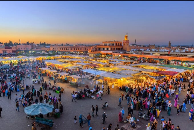 Thành phố Marrakech, Maroc. Ảnh: Getty