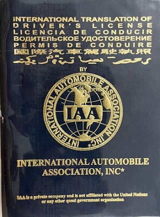 Giấy phép lái xe quốc tế IAA không được công nhận tại Việt Nam. Ảnh: Công an TP.HCM