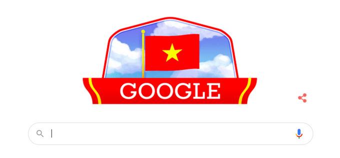 Doodle được Google sử dụng để kỷ niệm ngày Quốc khánh Việt Nam năm 2021