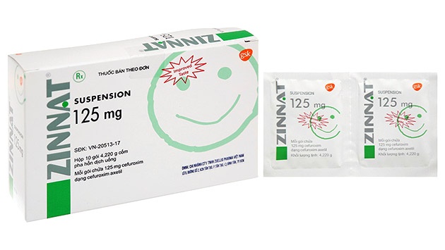 2 lô thuốc Cốm pha hỗn dịch uống Zinnat Suspension 125mg có số giấy đăng ký lưu hành VN-20513-17 vi phạm chất lượng. Ảnh: IT