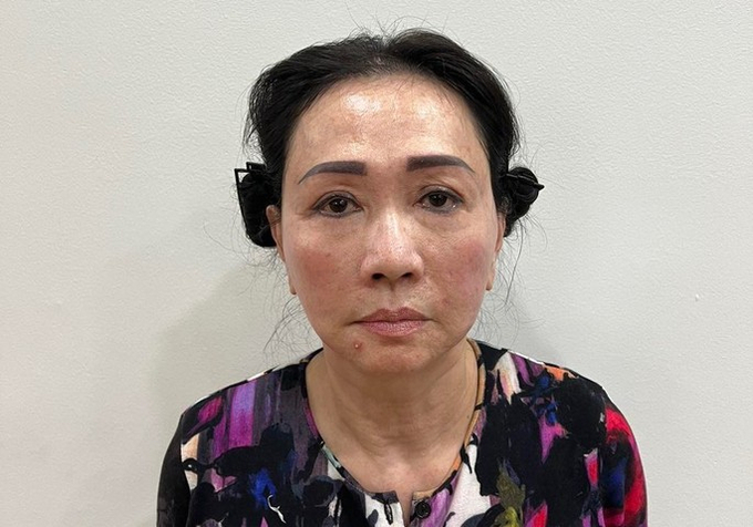 Bà Trương Mỹ Lan - Chủ tịch HĐQT Tập đoàn Vạn Thịnh Phát, bị bắt để điều tra về tội Lừa đảo chiếm đoạt tài sản. Ảnh: Bộ Công an