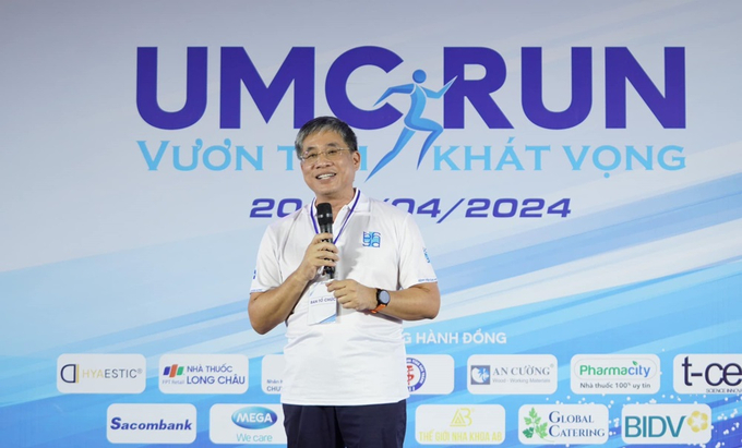PGS TS BS. Nguyễn Hoàng Bắc cho biết Giải chạy nhằm lan tỏa thông điệp về rèn luyện sức khỏe cho nhân viên y tế và rộng hơn là cộng đồng, người dân