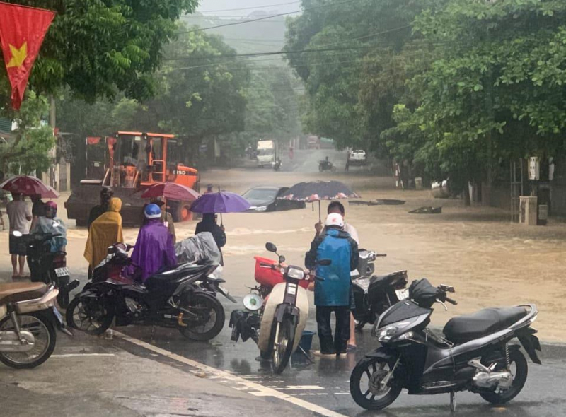 Trận mưa gây thiệt hại về người và tài sản ở Hà Giang. Ảnh: M. Chuyên