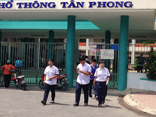 Điểm chuẩn vào lớp 10 Trường THPT Tân Phong TP HCM 2020. Ảnh minh họa