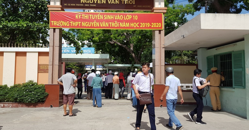 Điểm chuẩn lớp 10 trường THPT Nguyễn Văn Trỗi tỉnh Khánh Hòa năm 2020. (Ảnh: Dantri)