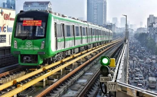 Hà Nội đề xuất chi hơn 65.000 tỷ đồng làm tuyến metro số 5. (Ảnh: Đường sắt Cát Linh - Hà Đông. Nguồn: NLD)
