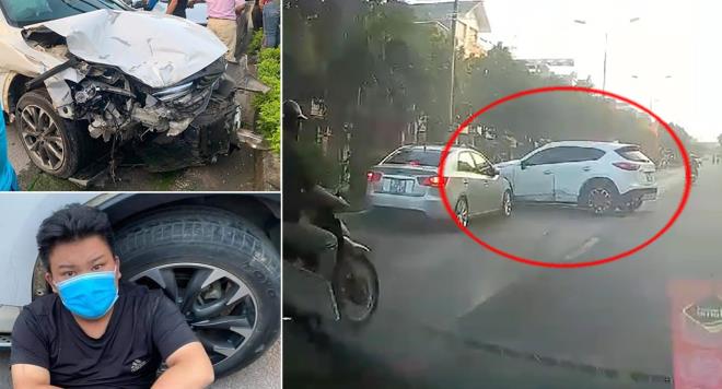 Nam tài xế ô tô gây tai nạn liên hoàn ở Hà Nội: Mượn xe của anh rể, vượt nồng độ cồn cho phép. (Ảnh: VTC)