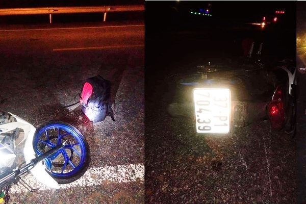 Hai anh em sinh đôi tông xe máy dừng bên đường, một người tử vong. (Ảnh: Vietnamnet)