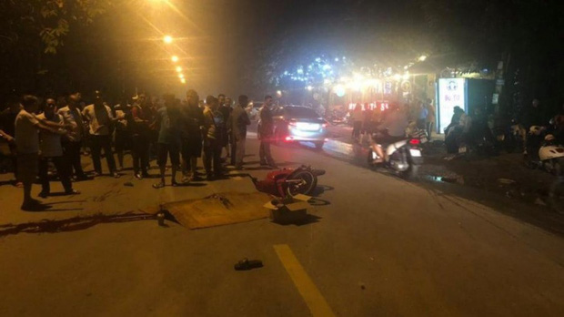 Va chạm giữa hai xe máy ở Linh Đường, 1 người tử vong 3 người bị thương. (Ảnh: Phapluatbandoc)