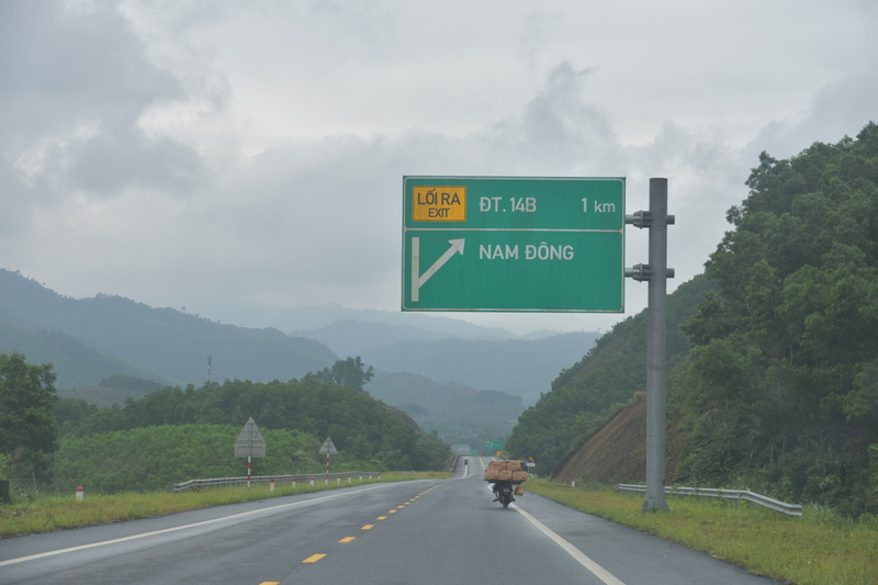 Đoạn cao tốc chạy qua địa bàn huyện Nam Đông, tỉnh Thừa Thiên Huế.