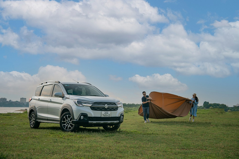 5. Anh Vũ Đức cho biết chiếc XL7 gầm cao giúp anh dễ dàng di chuyển đến các khu camping có địa hình khó khăn
