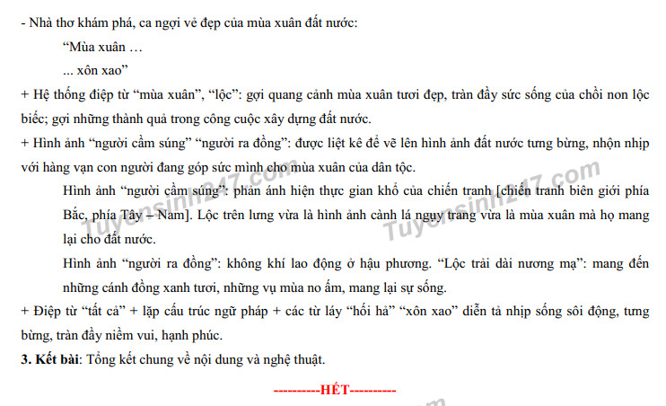 Gợi ý đáp án đề thi môn Văn kỳ thi vào lớp 10 tỉnh Bà Rịa Vũng Tàu năm 2022
