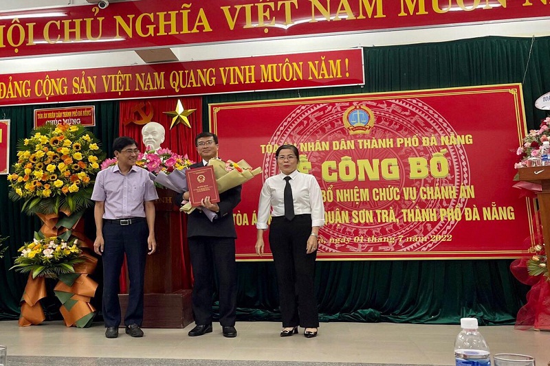Ông Đặng Văn Mạnh được bổ nhiệm làm Chánh án Tòa án nhân dân quận Sơn Trà.