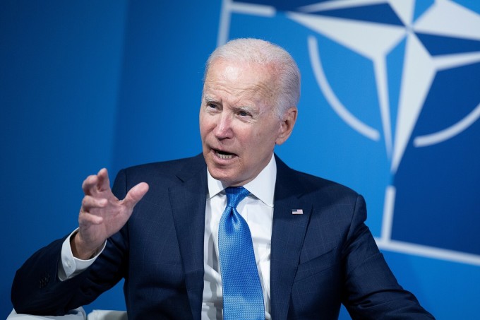 Tổng thống Mỹ Joe Biden dự hội nghị thượng đỉnh NATO tại Madrid, Tây Ban Nha, hôm 29/6. Ảnh: AFP.
