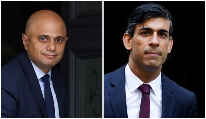 Bộ trưởng Tài chính Anh Rishi Sunak và Bộ trưởng Y tế Sajid Javid từ chức phản đối Thủ tướng Johnson