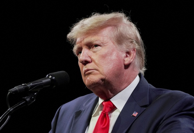 Cựu tổng thống Mỹ Donald Trump tại sự kiện American Freedom Tour ở thành phố Memphis, bang Tennessee, Mỹ, ngày 18/6. Ảnh: Reuters.