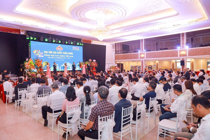 Toàn cảnh Đại hội đại biểu toàn quốc Tổng hội Xây dựng Việt Nam lần thứ IX nhiệm kỳ 2022-2027