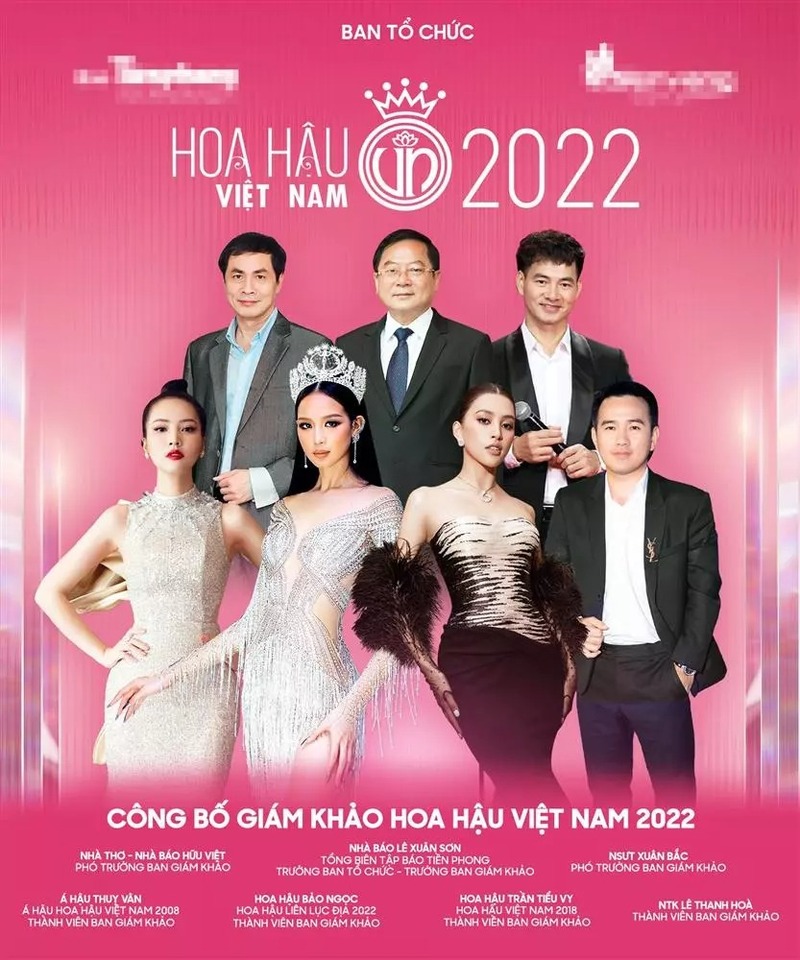 Dàn giám khảo Hoa hậu Việt Nam 2022.
