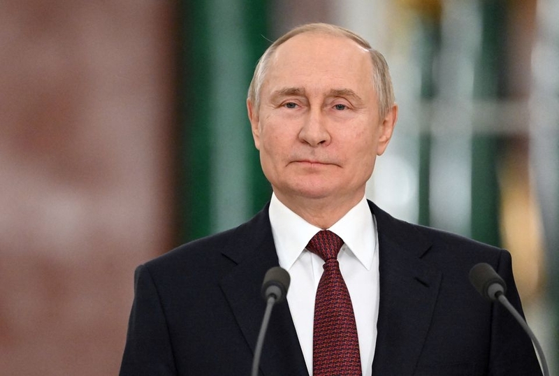 Tổng thống Nga Vladimir Putin phát biểu trong cuộc họp báo sau cuộc họp của Hội đồng Nhà nước về chính sách thanh niên ở Moscow, Nga.