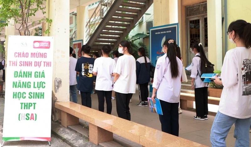Thí sinh dự thi Kỳ thi Đánh giá năng lực của ĐH Quốc gia Hà Nội năm 2022
