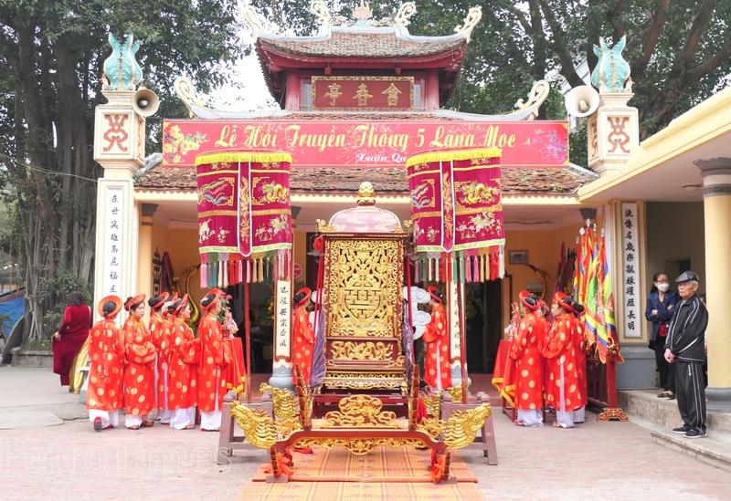 Đình làng Quan Nhân - làng đăng cai lễ hội năm nay.
