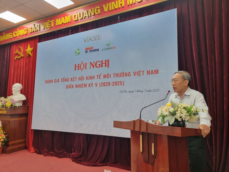 PGS.TS Lưu Đức Hải - Chủ tịch Hội Kinh tế Môi trường Việt Nam.