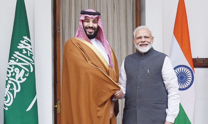 Thái tử Ả Rập Xê-út Mohammed bin Salman và Thủ tướng Ấn Độ Narendra Modi gặp gỡ nhân kỷ niệm 75 năm thiết lập quan hệ ngoại giao Ấn Độ - Ả Rập Xê-út