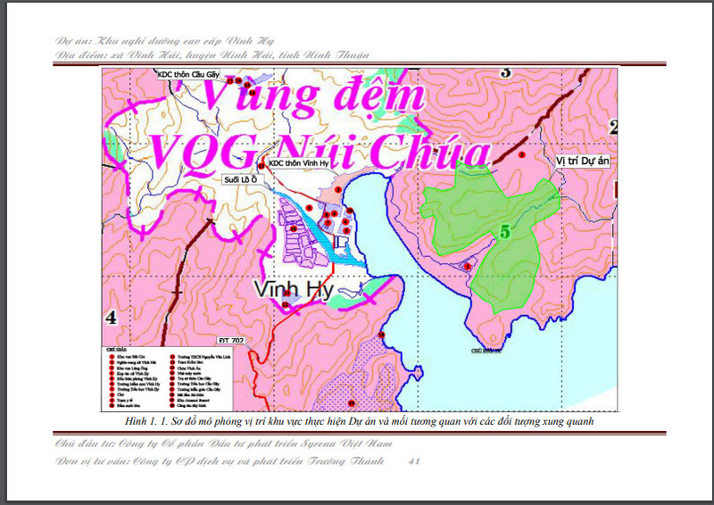 Sơ đồ mô phỏng khu vực thực hiện Dự án của Công ty Syrena (BIM Group).