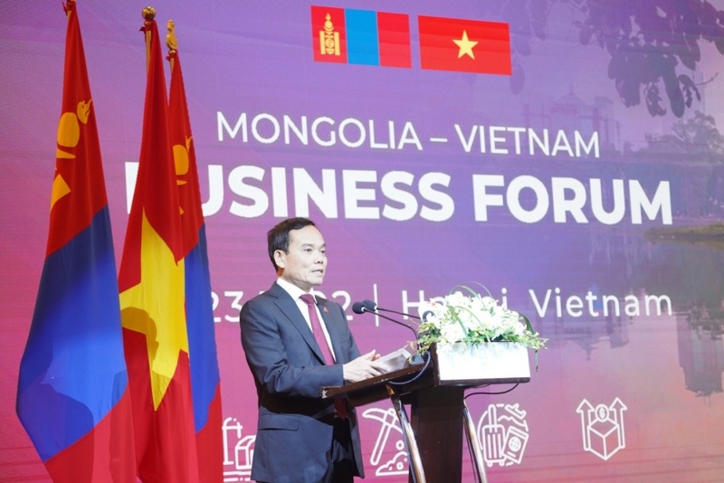 Phó Thủ tướng Trần Lưu Quang phát biểu tại Diễn đàn Doanh nghiệp Việt Nam - Mông Cổ.