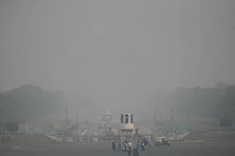 Chỉ số không khí của Thủ đô New Delhi nằm ở mức báo động.