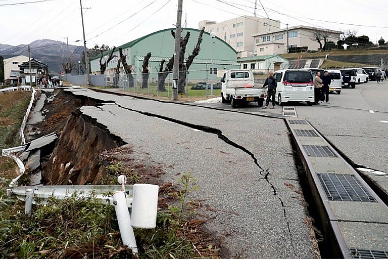 Trận động đất mạnh 7,6 độ Richter xảy ra vào giữa buổi chiều 1/1 (giờ địa phương) ở tỉnh Ishikawa.