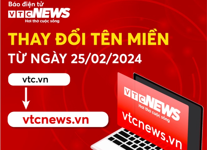 Báo điện tử VTC News đổi tên miền.